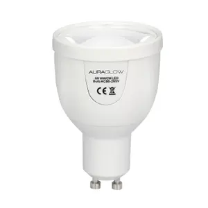 Auraglow 2.4GHz Remote Control CCT Multi White LED GU10 Bulb - 50W EQV