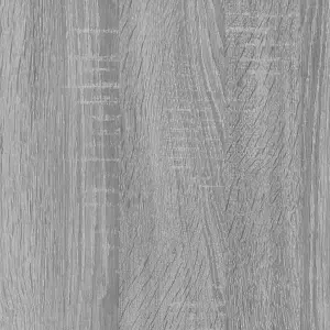 Berkfield Bathroom Mirror Grey Sonoma 60x10.5x37 cm Engineered Wood