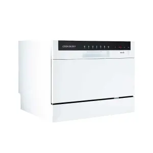 Cookology 6 Place Setting Table Top Dishwasher in Compact Size - CTTD6WH White