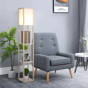 Retweet 160cm Column Floor Lamp Oak