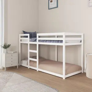 Berkfield Bunk Bed White 80x200 cm Solid Wood Pine