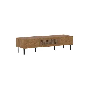 LV51 Mid Oak TV Cabinet Engineered Wood