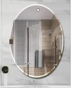 Biznest Large Frameless Round 60cm Wall Mounted Mirror Bathroom Living Room A Must have Mirror