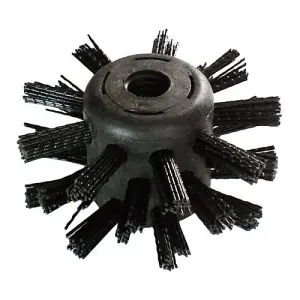 100mm Drain Brush Head Drain Rod Attachment Remove Blockages Cleans