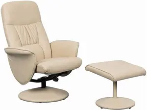 Careco, Bari Swivel Recliner – Full Swivel, Recline Function, Supportive Padding