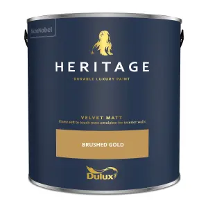 Dulux Trade Heritage Brushed Gold Velvet matt Wall paint, 2.5L