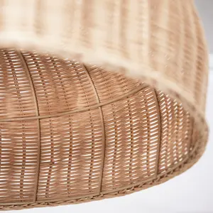 Natural Rattan Easy Fit Shade Home Décor Pendant Light Shade Fitting