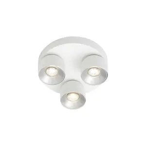 Nordlux Pitcher 3-Rondel Kitchen Dining Room Spot Light in White 27cm Diameter