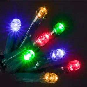 Snowtime 1000 Multi-Function String LED Lights in Multicolour - 50m Lit Length