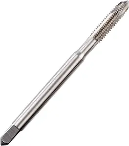 UK Drills HSS Ground Thread Machine Taps - High Speed Twist Drill Bits for M8,M10,M12,M14 - Set of 4, Steel drill & Cast Iron