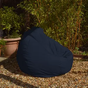 rucomfy Outdoor Water Resistant Slouchbag Beanbag - Navy