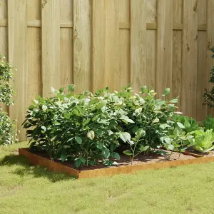 Berkfield Garden Raised Bed 100x100x18.5 cm Corten Steel