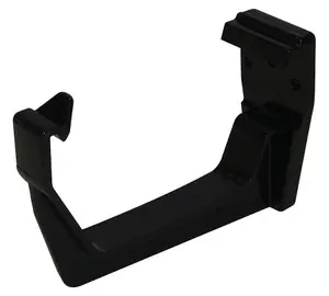 FloPlast Hi-cap Black Square Fascia Bracket (Dia) 114mm