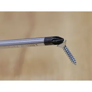 High-Quality Pozi Head 2 x 100mm Screwdriver with Comfortable Grip