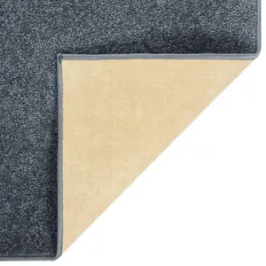 Rug Short Pile 80x150 cm Anthracite