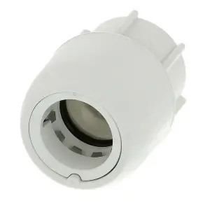 HD26A/15W Hep2O Hand Titan Tap Connector White 15x1/2 BSP