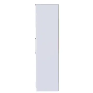 Ripon Tall 5 Door 2 Drawer 1 Mirror Wardrobe in White Ash (Ready Assembled)