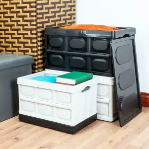 TekBox Large Folding Storage Box - Black