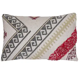 Throw Cushion BETULA Cotton 30 x 50 cm Geometric Beige