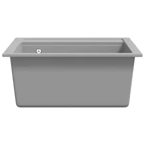 Berkfield Granite Kitchen Sink Single Basin Grey