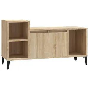 Berkfield TV Cabinet Sonoma Oak 100x35x55 cm Engineered Wood