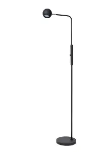 Lucide Comet Modern Rechargeable Floor lamp - Battery - LED Dim. - 1x3W 2700K - 3 StepDim - Black