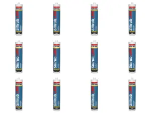 Soudal Silirub LMN Neutral Silicone - 300ml  - Brown (Pack of 12)