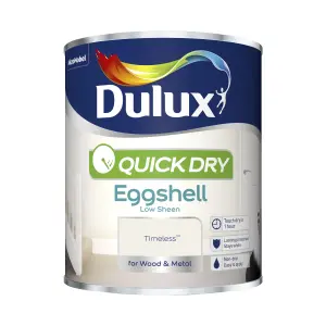 Dulux Quick dry Timeless Eggshell Metal & wood paint, 750ml