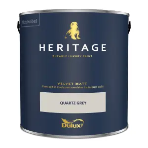 Dulux Trade Heritage Quartz Grey Velvet matt Wall paint, 2.5L