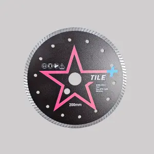 STAR+ 200mm Sintered Diamond Tile Blade