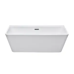 Morgan White Freestanding Acrylic Bath (L)1680mm (W)800mm