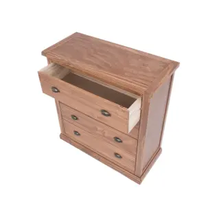 Tirolo 4 Drawer Chest of Drawers Brass Cup Handle