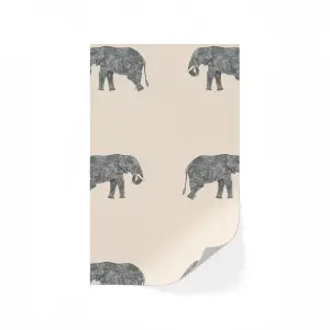 Lick Pink & Grey Animal 02 Textured Wallpaper Sample