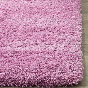 Pink Thick Shaggy Rug - California - 110x160cm (3'7x5'4")