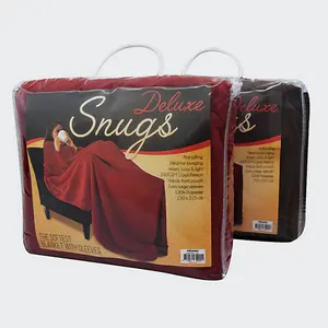 Snugs Deluxe Sleeved Blanket In Red