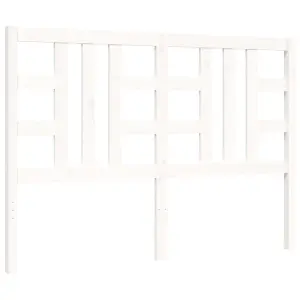 Berkfield Bed Frame with Headboard White 140x200 cm Solid Wood