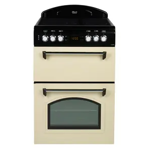 Leisure Cookmaster CLA60CEC 60cm Double Electric Cooker with Ceramic Hob - Cream