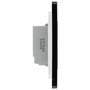 BG Evolve PCDMGTDS1B Matt Grey 1 Gang 200W Trailing Edge Secondary Touch Dimmer - Black Insert