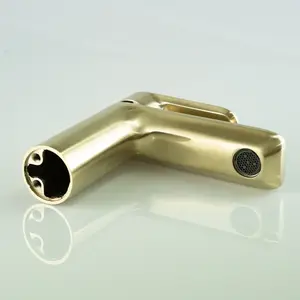 Brushed Brass Basin Tap Mono Mixer Modern Including Waste