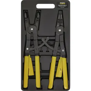 Premium 400mm Circlip Pliers Set with Interchangeable Tips and PVC Grip