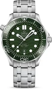 Omega Seamaster Diver 300m Co-Axial Master Chronometer 42mm Mens Watch Green O21030422010001 42mm - Omega Watches