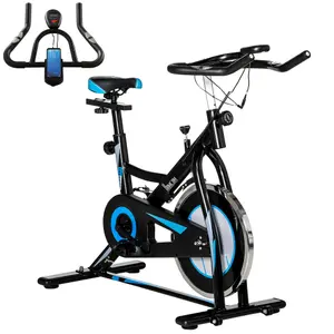 HOMCOM 8kg Flywheel Stationary Exercise Bike Indoor Cycling Cardio Workout Bike