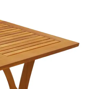 Berkfield Garden Table 110x110x75 cm Solid Wood Acacia