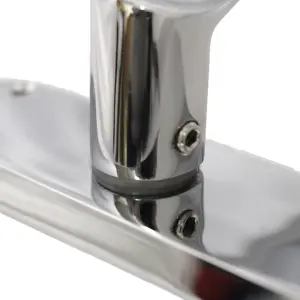 Monja Astrid Door Handles Arched Lever Polished Chrome Latch Hinges Pack