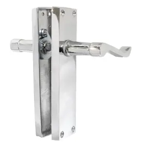 Door Handles Victorian Scroll Lever Latch - Chrome 150 x 40mm