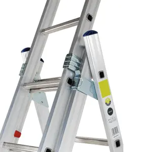 21 Rung Lightweight Combination Ladder Triple Extension / Step & Staircase Stair