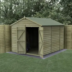 4LIFE Apex Shed 8x10 - Double Door - No Window