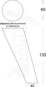 Angled Wood Furniture Feet 135mm High Raw Replacement Furniture Legs Set Of 4 Sofa Chairs Stools M8