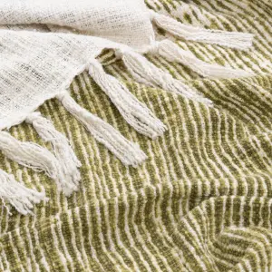 Yard Sono Ink Woven Tasselled Throw