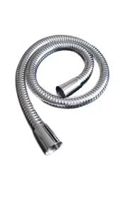 Euroshowers 75cm Stainless Steel 11mm Bore Shower Hose with Chrome Finish